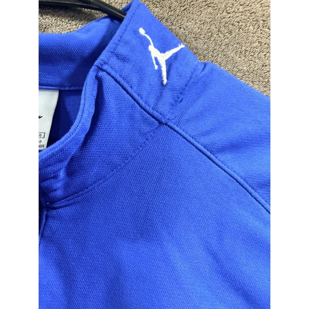 Vintage Air Jordan 23 Quarter Zip Warmup Shirt Mens XXL Blue Red Colorblock